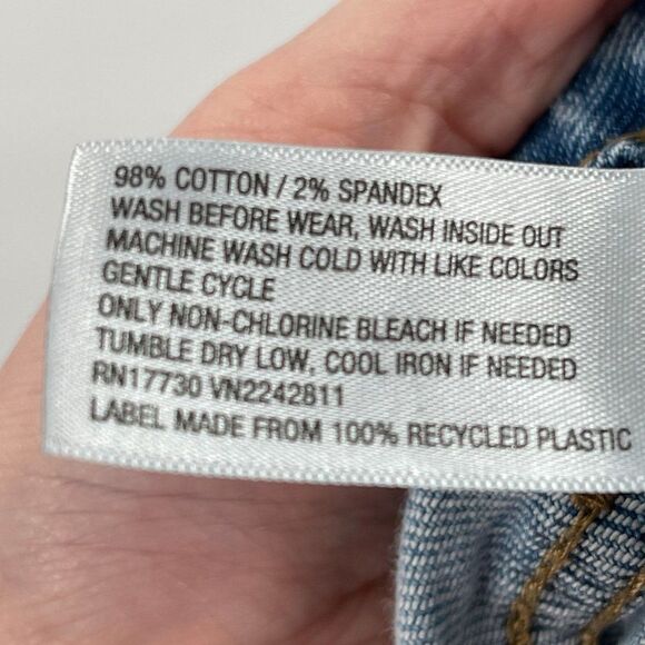 Wild Fable Cropped Ankle Length Distressed High Waisted Boot Cut Jeans - Picture 7 of 7